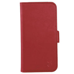 GEAR iPhone 15 Pro Læder Cover m. Pung - MagSafe Kompatibel - Rød