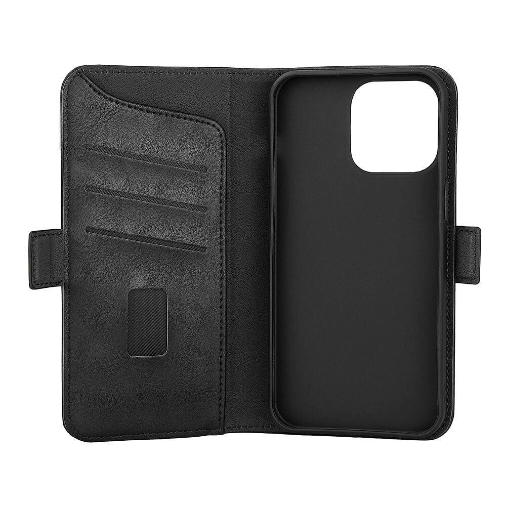 iPhone 13 Mini Gear Wallet - Læder Cover m. Pung - Sort