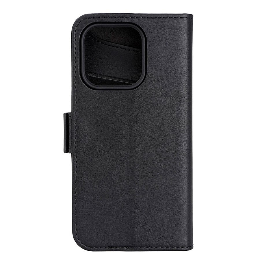 GEAR iPhone 15 Pro Læder Cover m. Pung - MagSafe Kompatibel - Sort