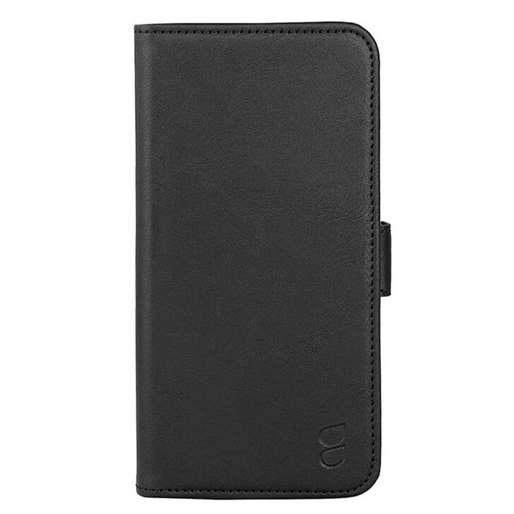 iPhone 15 GEAR Læder Cover m. Pung 3 kort - Sort