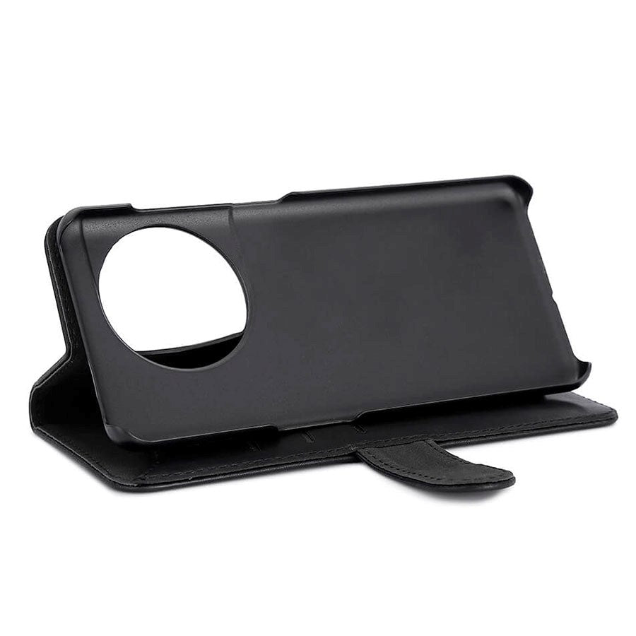 GEAR OnePlus 11 Læder Cover m. Pung - Sort