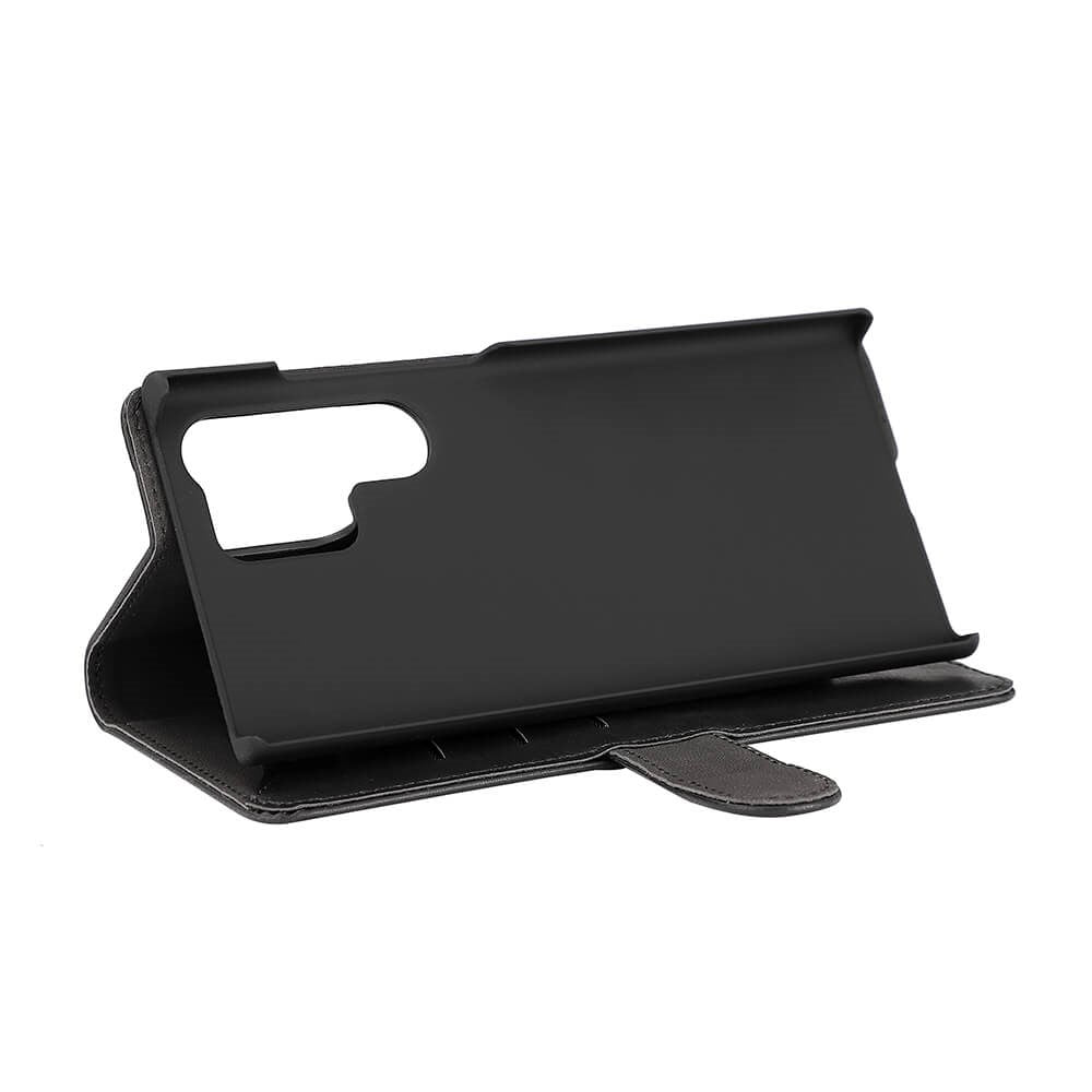 GEAR Samsung Galaxy S23 Ultra Læder Cover m. Pung - Sort