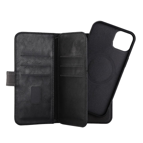 iPhone 14 Plus GEAR Læder Cover 2-i-1 m. Pung 7 kort - Sort