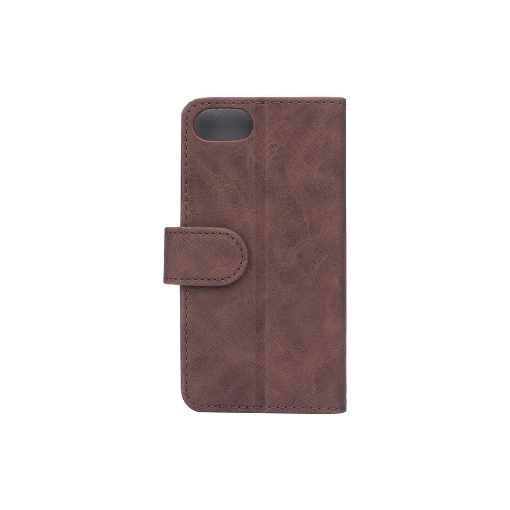 iPhone SE 2020/8/7 GEAR Læder Cover m. Pung - Brun