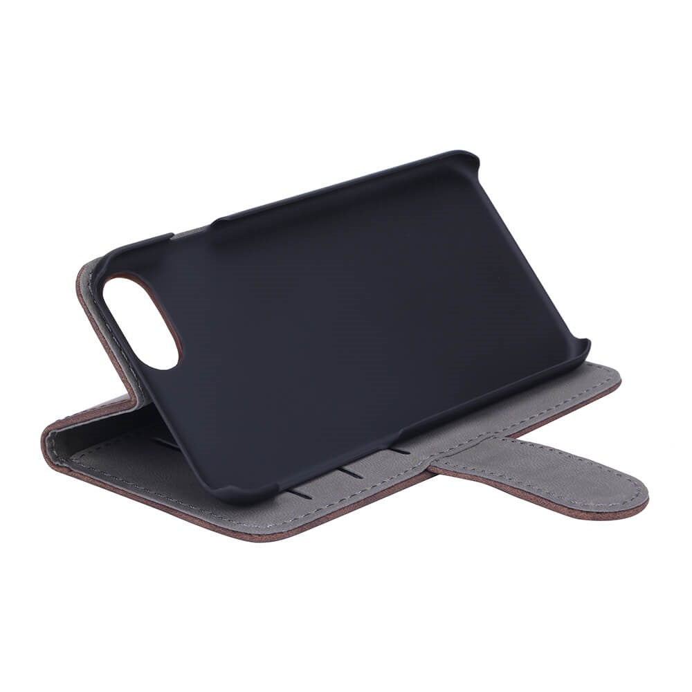 iPhone SE 2020/8/7 GEAR Læder Cover m. Pung - Brun