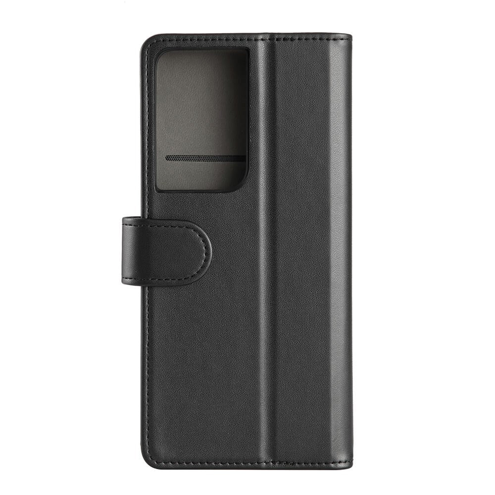 GEAR Samsung Galaxy S21 Ultra Leather Wallet Cover - Sort