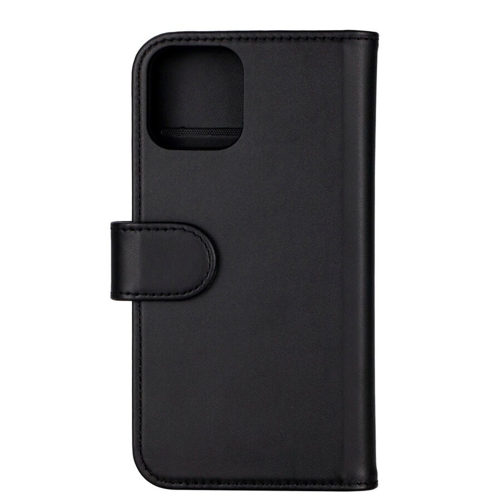 iPhone 12 / 12 Pro GEAR Læder Cover 2-i-1 m. Pung 3 Kort - Sort