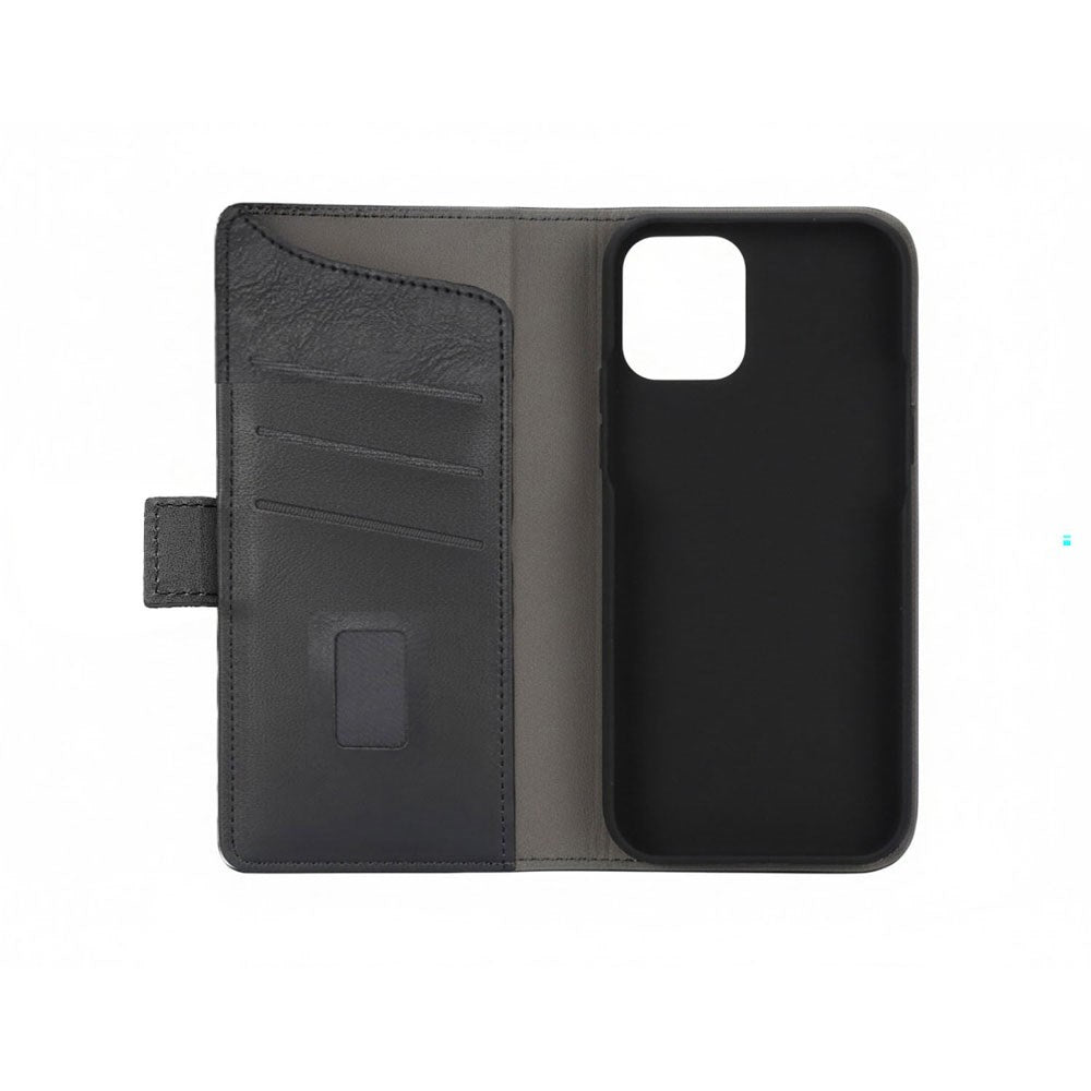 iPhone 12 / 12 Pro GEAR Læder Cover m. Pung - Sort