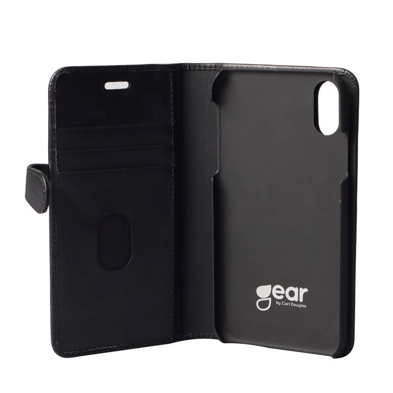 iPhone XR Buffalo Wallet Ægte Læder Magnet Cover m. Pung Sort