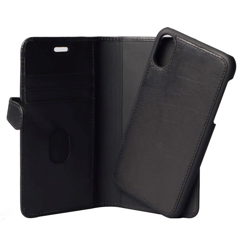 iPhone XR Buffalo Wallet Ægte Læder Magnet Cover m. Pung Sort