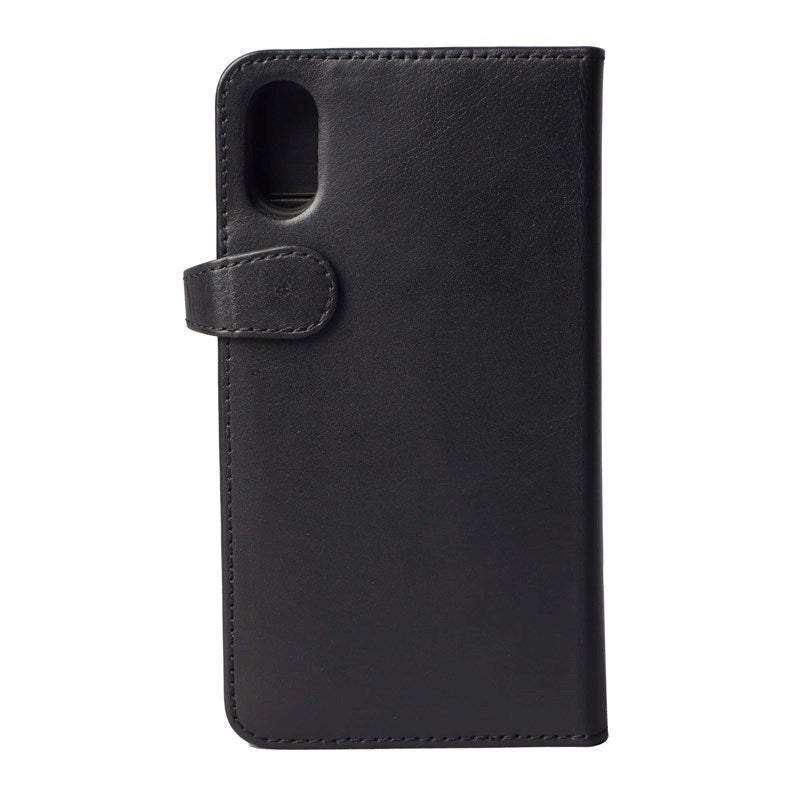 iPhone XR Buffalo Wallet Ægte Læder Magnet Cover m. Pung Sort
