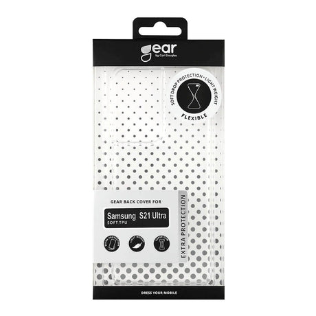 Samsung Galaxy S21 Ultra GEAR Fleksibelt Plastik Cover - Gennemsigtig