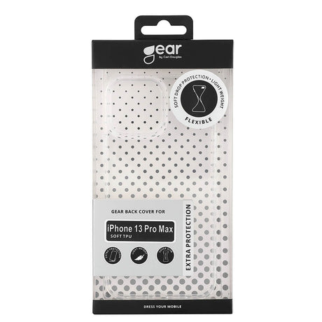 iPhone 13 Pro Max GEAR Fleksibelt Plastik Cover - Gennemsigtig