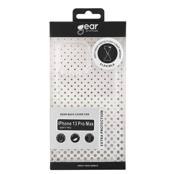 iPhone 13 Pro Max GEAR Fleksibelt Plastik Cover - Gennemsigtig