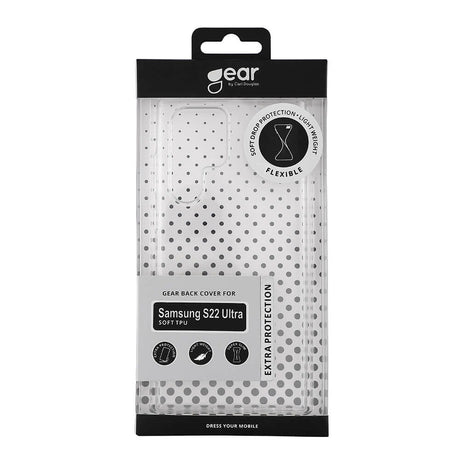 Samsung Galaxy S22 Ultra GEAR Fleksibelt Plastik Cover - Gennemsigtig
