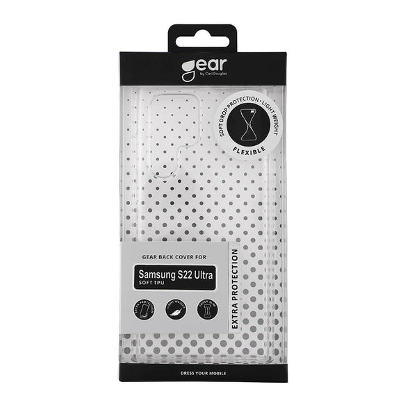 Samsung Galaxy S22 Ultra GEAR Fleksibelt Plastik Cover - Gennemsigtig