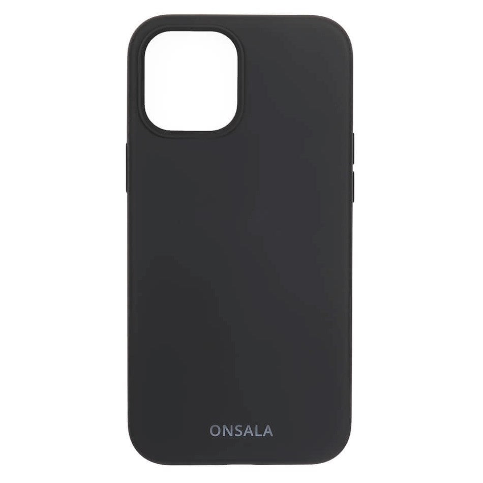 iPhone 12 / 12 Pro Onsala Collection Liquid Silikone Cover - Black
