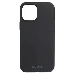 iPhone 12 / 12 Pro Onsala Collection Liquid Silikone Cover - Black