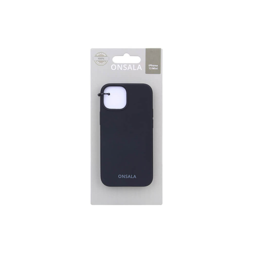 iPhone 13 Mini Onsala Collection Liquid Silikone Cover - Black