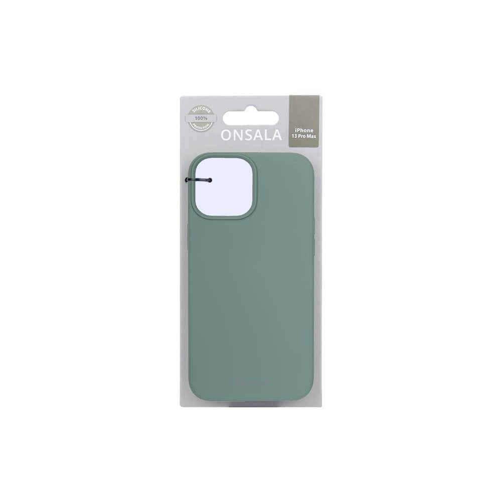 iPhone 13 Pro Max Onsala Collection Liquid Silikone Cover - Pine Green