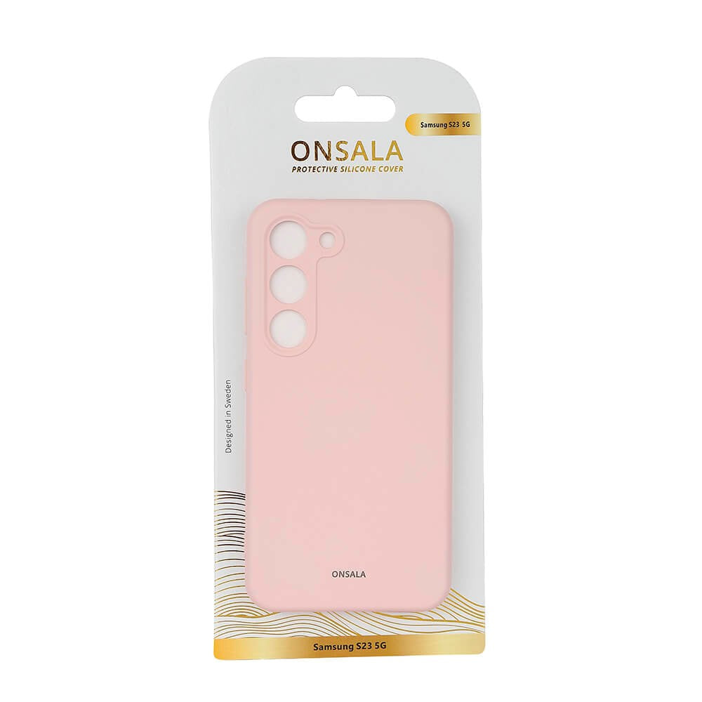 Samsung Galaxy S23 Onsala Silikone Cover - Chalk Pink