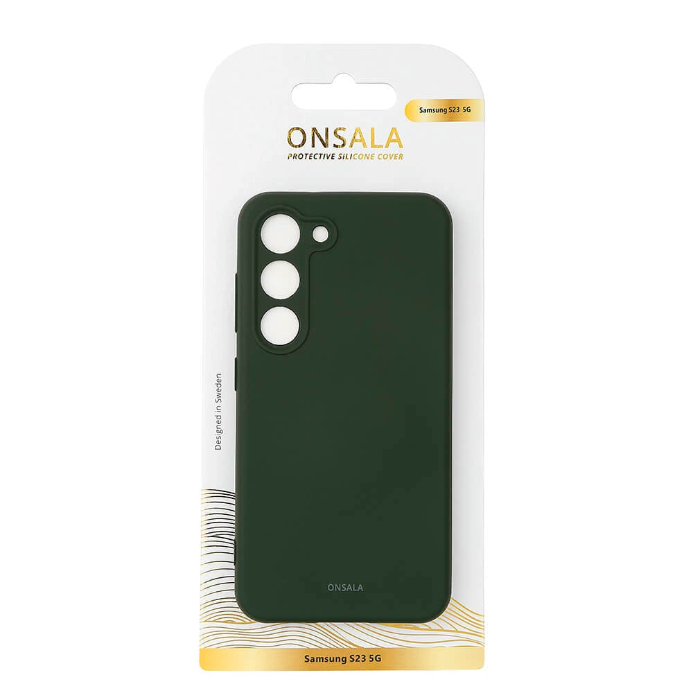Samsung Galaxy S23 Onsala Silikone Cover - Mørkegrøn