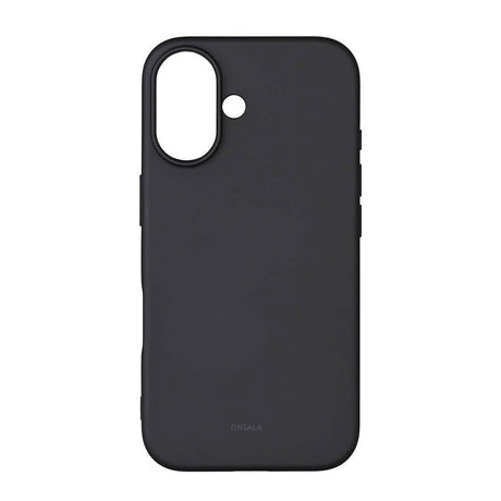 Onsala iPhone 16 Silikone Cover - MagSafe Kompatibelt - Sort