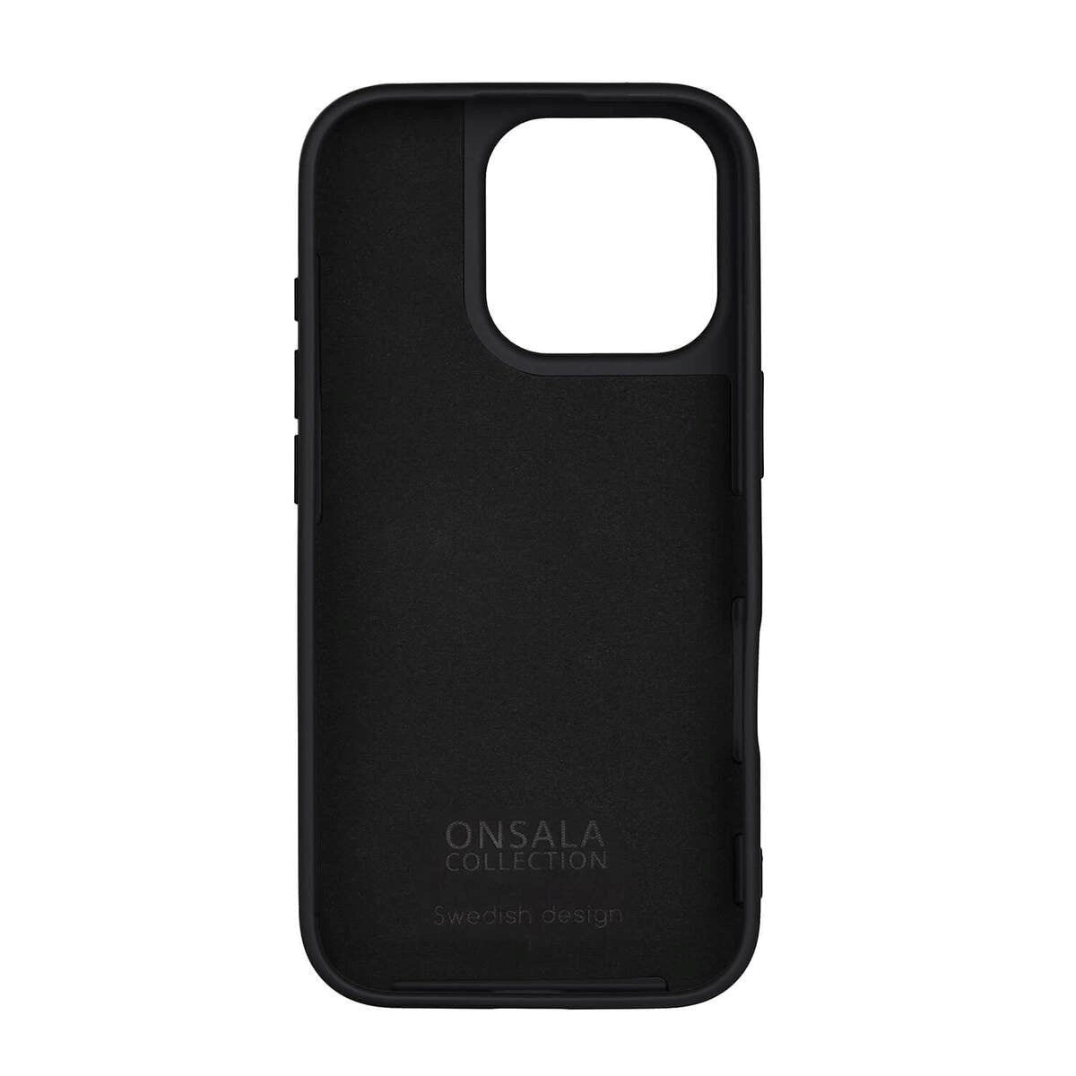 Onsala iPhone 16 Pro Silikone Cover - MagSafe Kompatibelt - Sort
