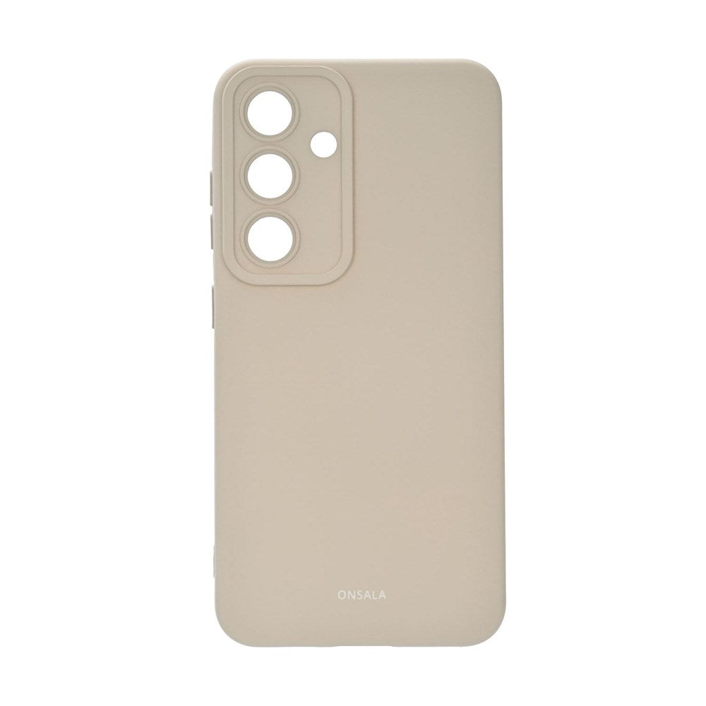 Onsala Samsung Galaxy S25 Silikone Touch Cover - Concrete