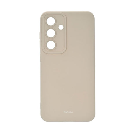Onsala Samsung Galaxy S25 Silikone Touch Cover - Concrete