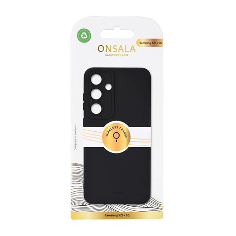 Onsala Samsung Galaxy S25+ (Plus) Silikone Touch Cover - Black
