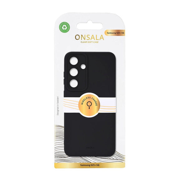 Onsala Samsung Galaxy S25+ (Plus) Silikone Touch Cover - Black