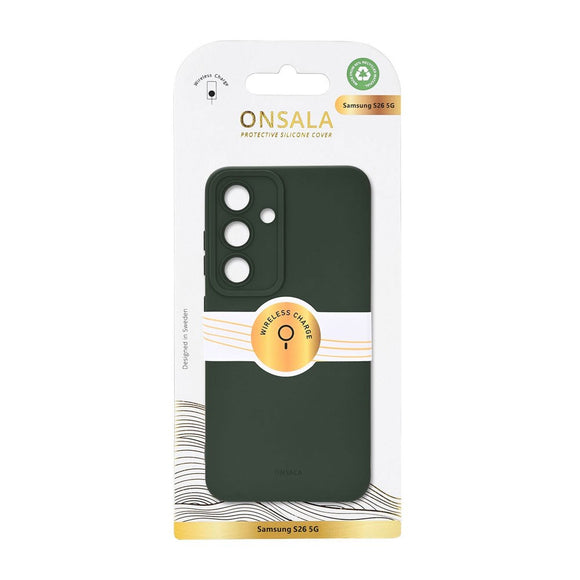 Samsung Galaxy S26 Onsala Silikone Cover - MagSafe Kompatibel - Olive Green
