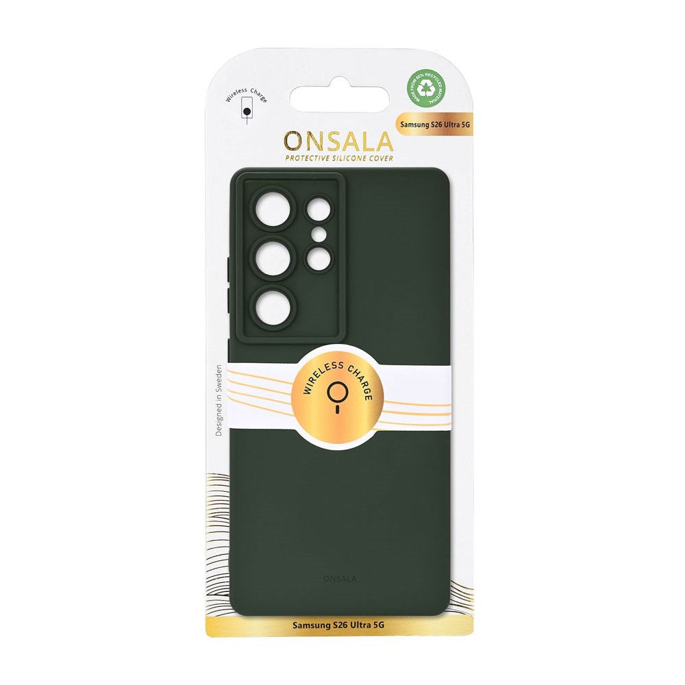 Samsung Galaxy S26 Ultra Onsala Silikone Cover - MagSafe Kompatibel - Olive Green