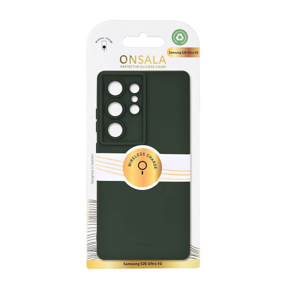 Samsung Galaxy S26 Ultra Onsala Silikone Cover - MagSafe Kompatibel - Olive Green