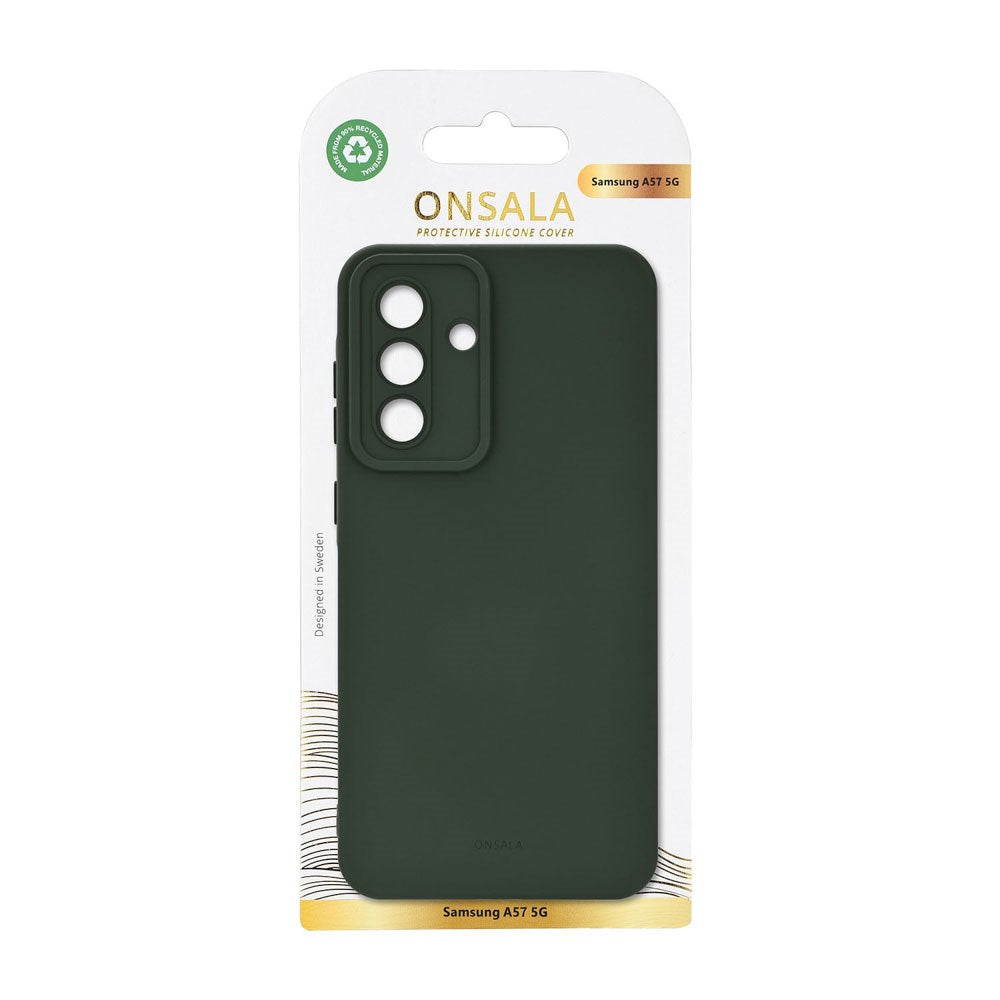 Samsung Galaxy A57 Onsala Silikone Cover - Olive Green