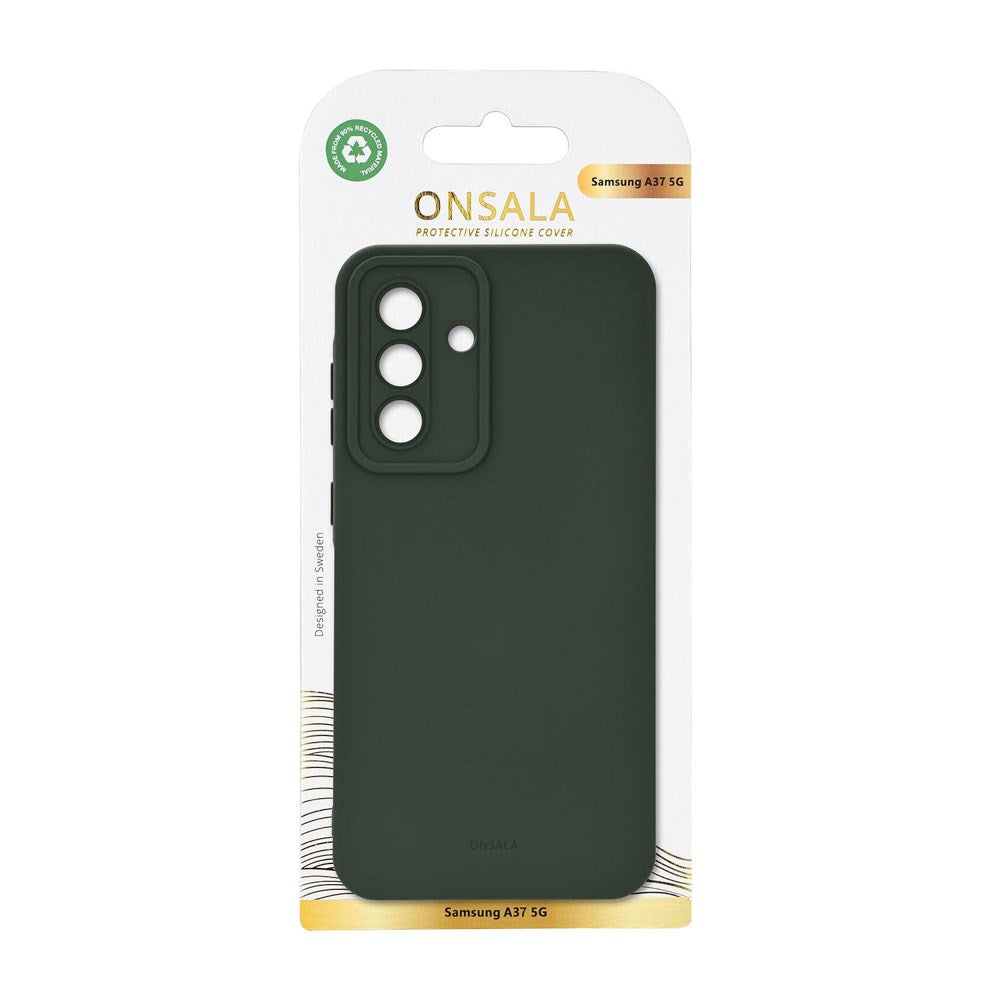 Samsung Galaxy A37 Onsala Silikone Cover - Olive Green
