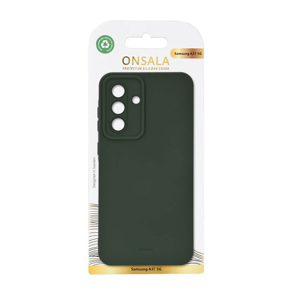 Samsung Galaxy A37 Onsala Silikone Cover - Olive Green