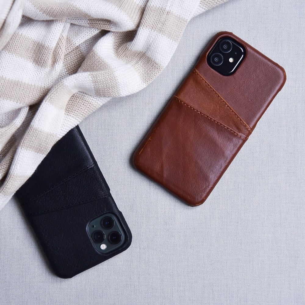 iPhone 11 Onsala Collection Mobil Cover m. Kortholder / Læder - Sort