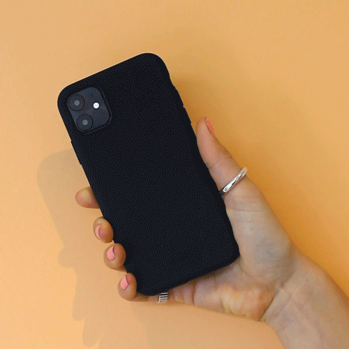 Holdit iPhone 11 Pro Soft Touch Silikone Case - Sort
