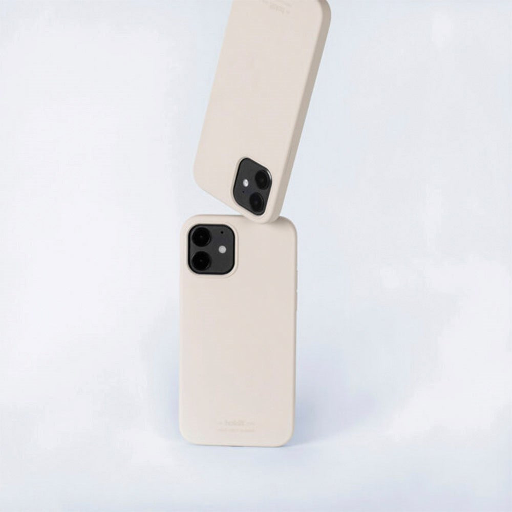 Holdit iPhone 12 / 12 Pro Soft Touch Silikone Case - Light Beige