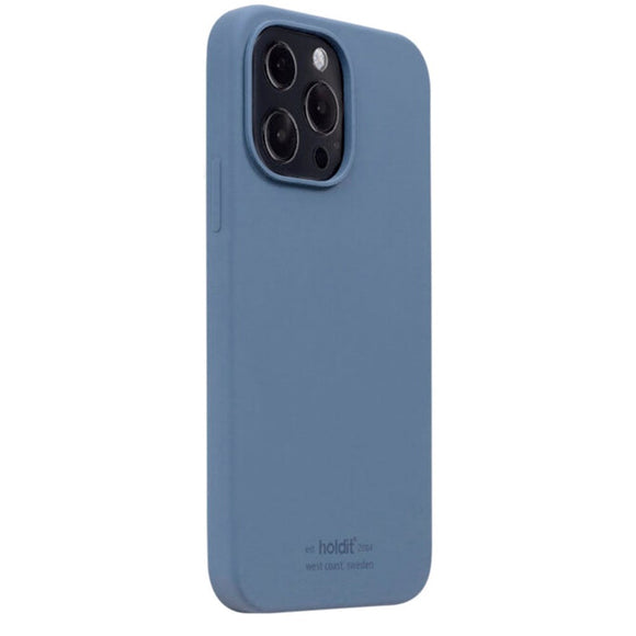 Holdit iPhone 13 Pro Soft Touch Silikone Case - Pacific Blue