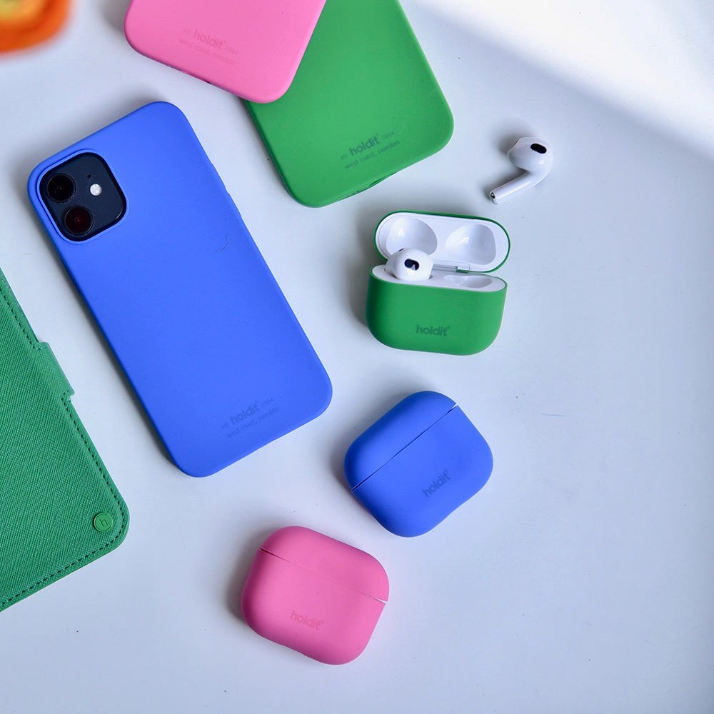 Holdit Silikone Cover Til AirPods (1 & 2. gen.) - Bright Pink