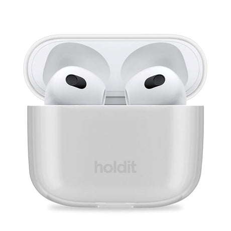 Holdit AirPods (3. gen) Seethru Case - Hvid