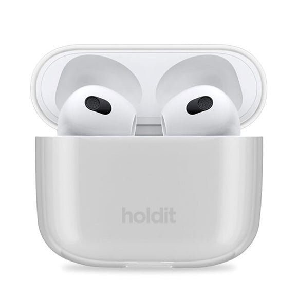 Holdit AirPods (3. gen) Seethru Case - Hvid