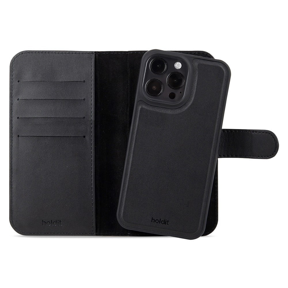 Holdit iPhone 15 Pro Wallet Case Magnet Plus - Black