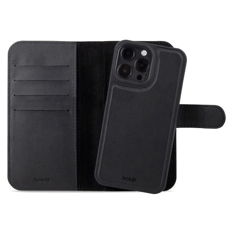 Holdit iPhone 15 Pro Wallet Case Magnet Plus - Black