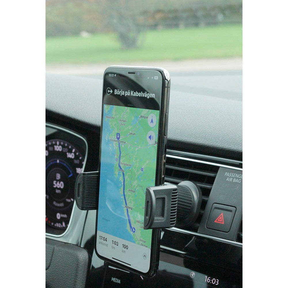 Smartline Universal Mobilholder til Bil - Max Mobil: 60 - 85mm - Sort