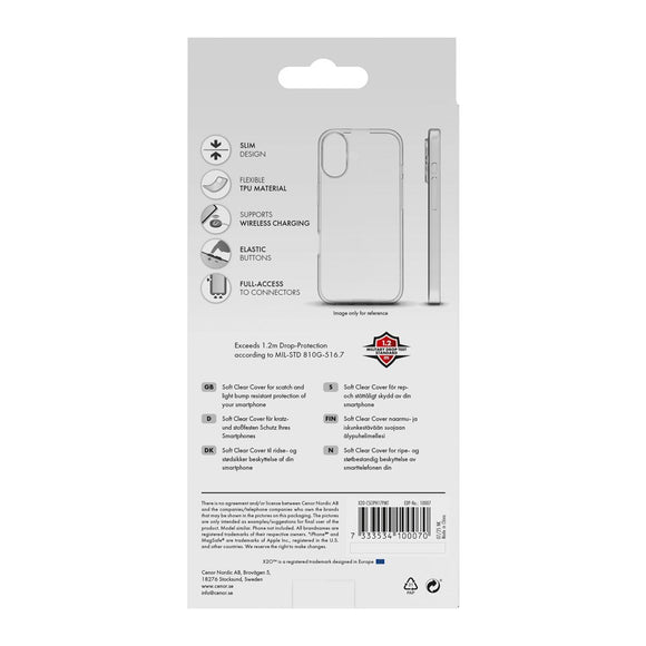 X2O iPhone 17 Pro Max Super Slim Cover - Gennemsigtig