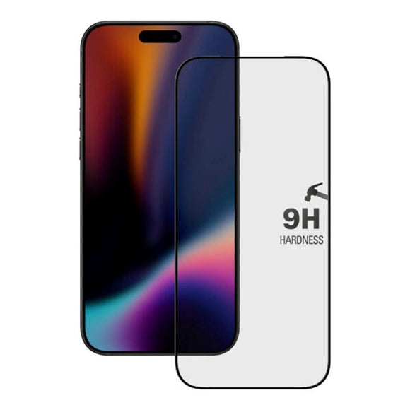 X2O iPhone 17 Pro 9H Hærdet Beskyttelsesglas inkl. Monteringsramme - Gennemsigtig / Sort Kant